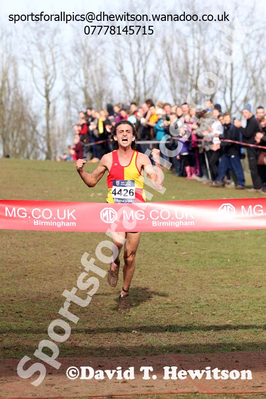 Richard Goodman (Middlesex) wins the senior mens Inter Counties Cross Country, Cofton Park, Birmingham. Photo: David T. Hewitson/Sports for All Pics